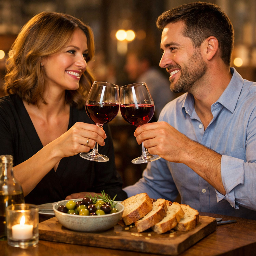 Abendgericht mit Schnitzel und Beilagen